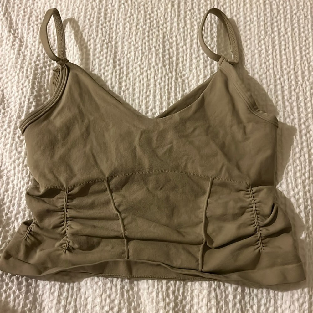 free people rouched crop tank
